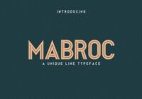 Mabroc Font - Featured Image