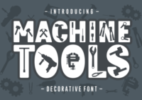 Machine Tools Font - Featured Image