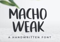Macho Weak Font - Featured Image