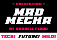 Mad Mecha Font - Featured Image