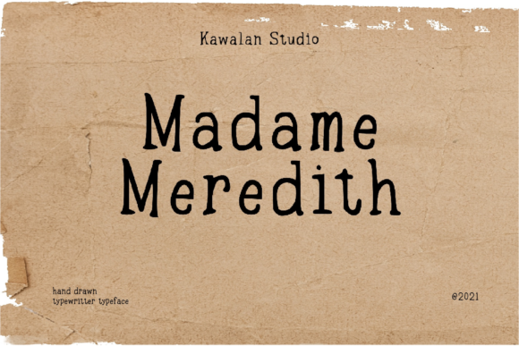 Madame Meredith Font - Featured Image