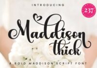 Maddison Thick Font - Featured Image