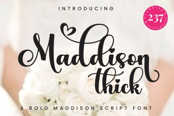 Maddison Thick Font - Featured Image