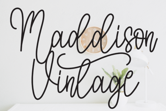 Maddison Vintage Font - Featured Image