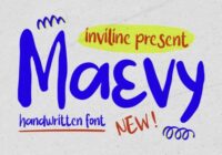 Maevy Regular Font - Featured Image