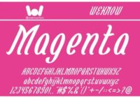 Magenta Flower Font - Featured Image