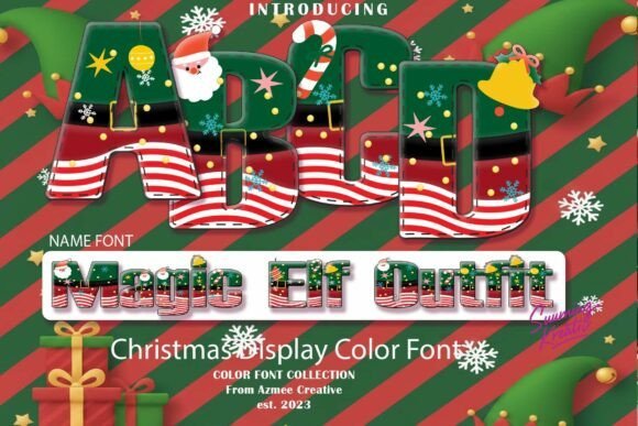 Magic Elf Outfit Font - Featured Image