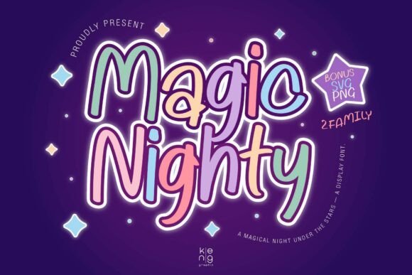 Magic Nighty Font - Featured Image