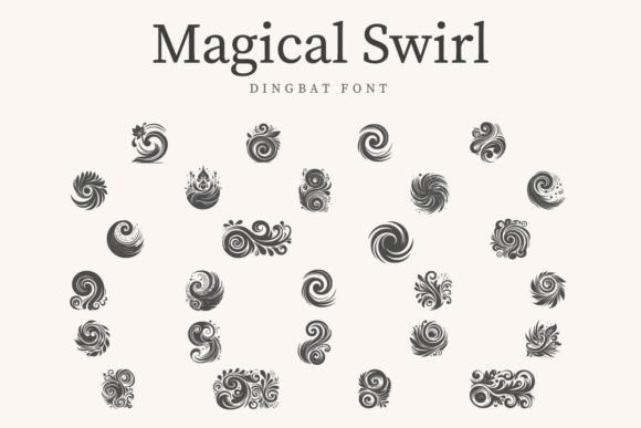 Magical Swirl Font - Featured Image