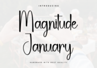 Magnitude January Font - Featured Image