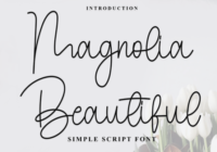Magnolia Beautiful Font - Featured Image