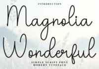 Magnolia Wonderful Font - Featured Image