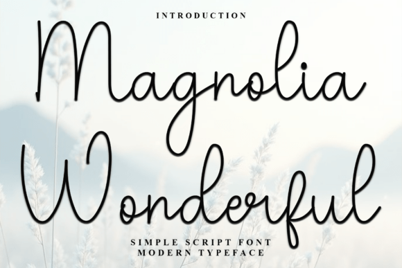 Magnolia Wonderful Font - Featured Image