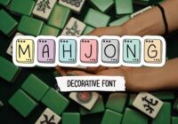 Mahjong Font - Featured Image