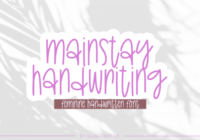Mainstay Handwriting Font - Featured Image