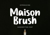 Maison Brush Font - Featured Image