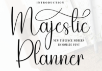 Majestic Planner Font - Featured Image