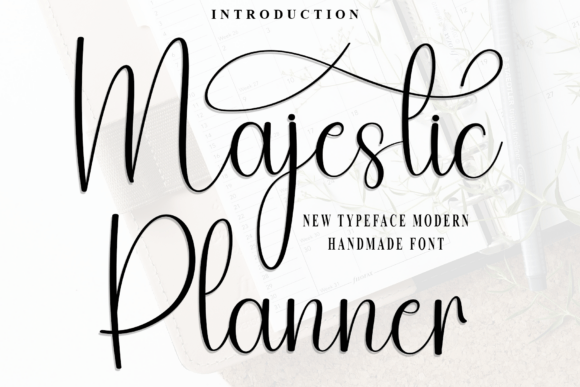 Majestic Planner Font - Featured Image