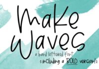 Make Waves Font - Featured Image