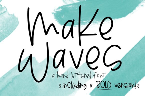 Make Waves Font - Featured Image