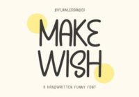 Make Wish Font - Featured Image