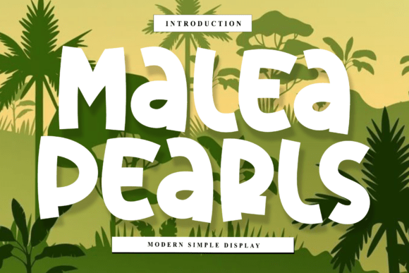 Malea Pearls Font - Featured Image