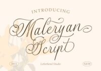 Maleryan Script Font - Featured Image