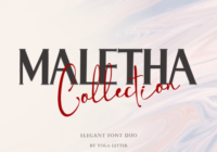 Maletha Collection Font - Featured Image