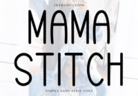 Mama Stitch Font - Featured Image