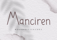 Manciren Font - Featured Image