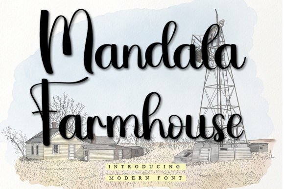 Mandala Farmhouse Font - Featured Image