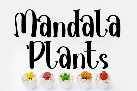 Mandala Plants Font - Featured Image