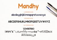 Mandhy Font - Featured Image