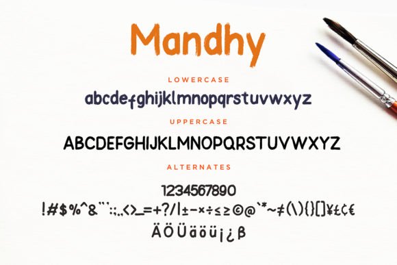 Mandhy Font - Featured Image