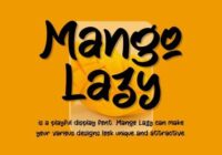 Mango Lazy Font - Featured Image