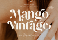 Mango Vintage Font - Featured Image