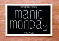 Manic Monday Font - Featured Image
