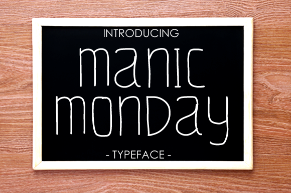 Manic Monday Font - Featured Image