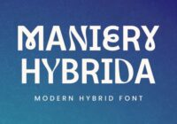 Maniery Hybrida Font - Featured Image