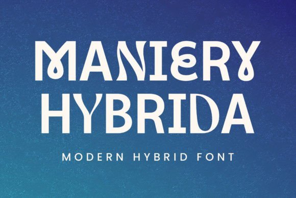 Maniery Hybrida Font - Featured Image