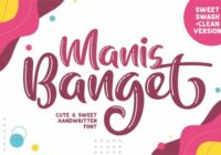 Manis Banget Font - Featured Image