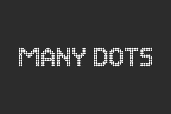 Many Dots Font - Featured Image