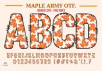 Maple Army Font - Featured Image