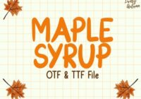 Maple Syrup Font - Featured Image