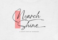 March Shine Font - Featured Image