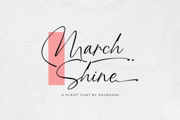 March Shine Font - Featured Image