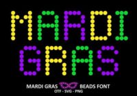 Mardi Gras Beads Font - Featured Image