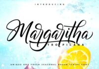 Margaritha Tropicana Font - Featured Image