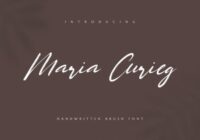 Maria Curieg Font - Featured Image