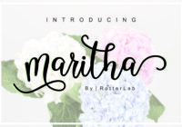 Maritha Script Font - Featured Image